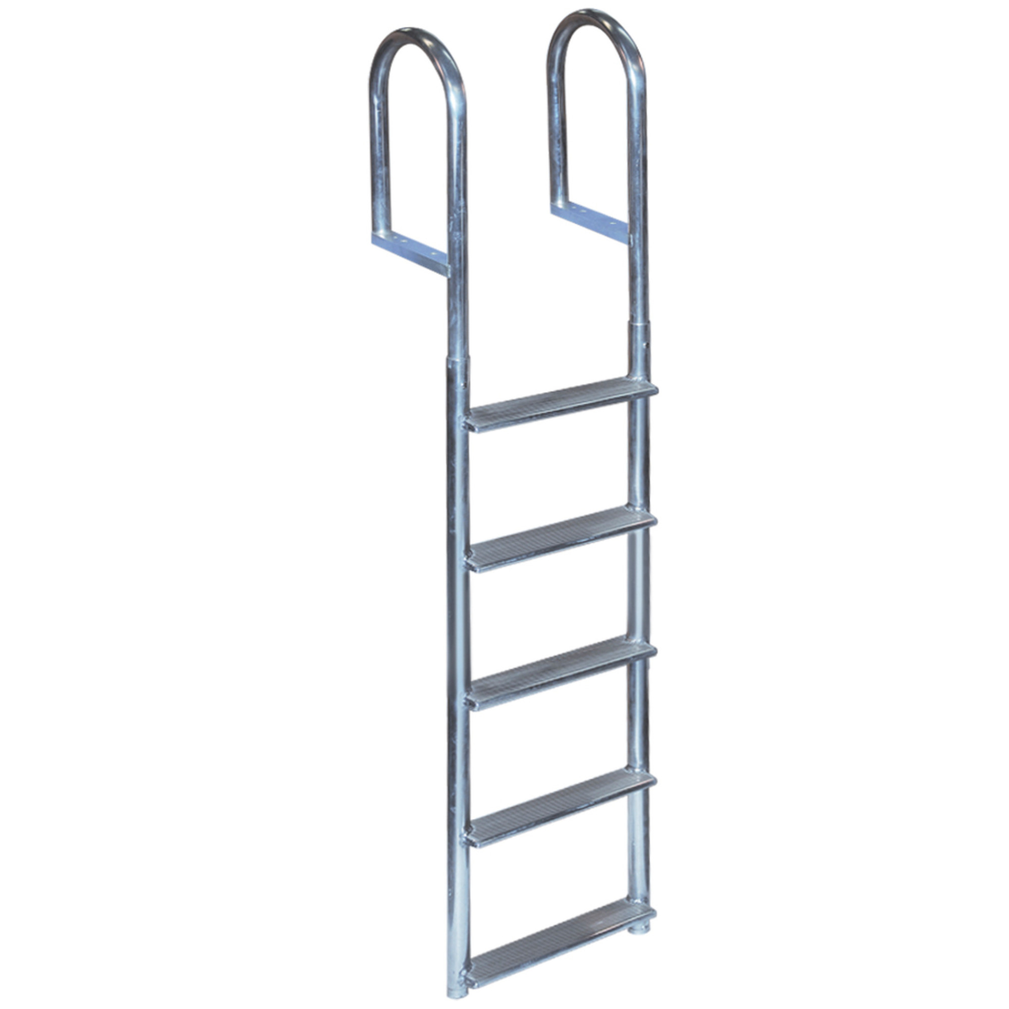Tommy Docks, 5-Step Wide Aluminum Ladder, Length 6 in, Width 21 in, Model# TD-20260